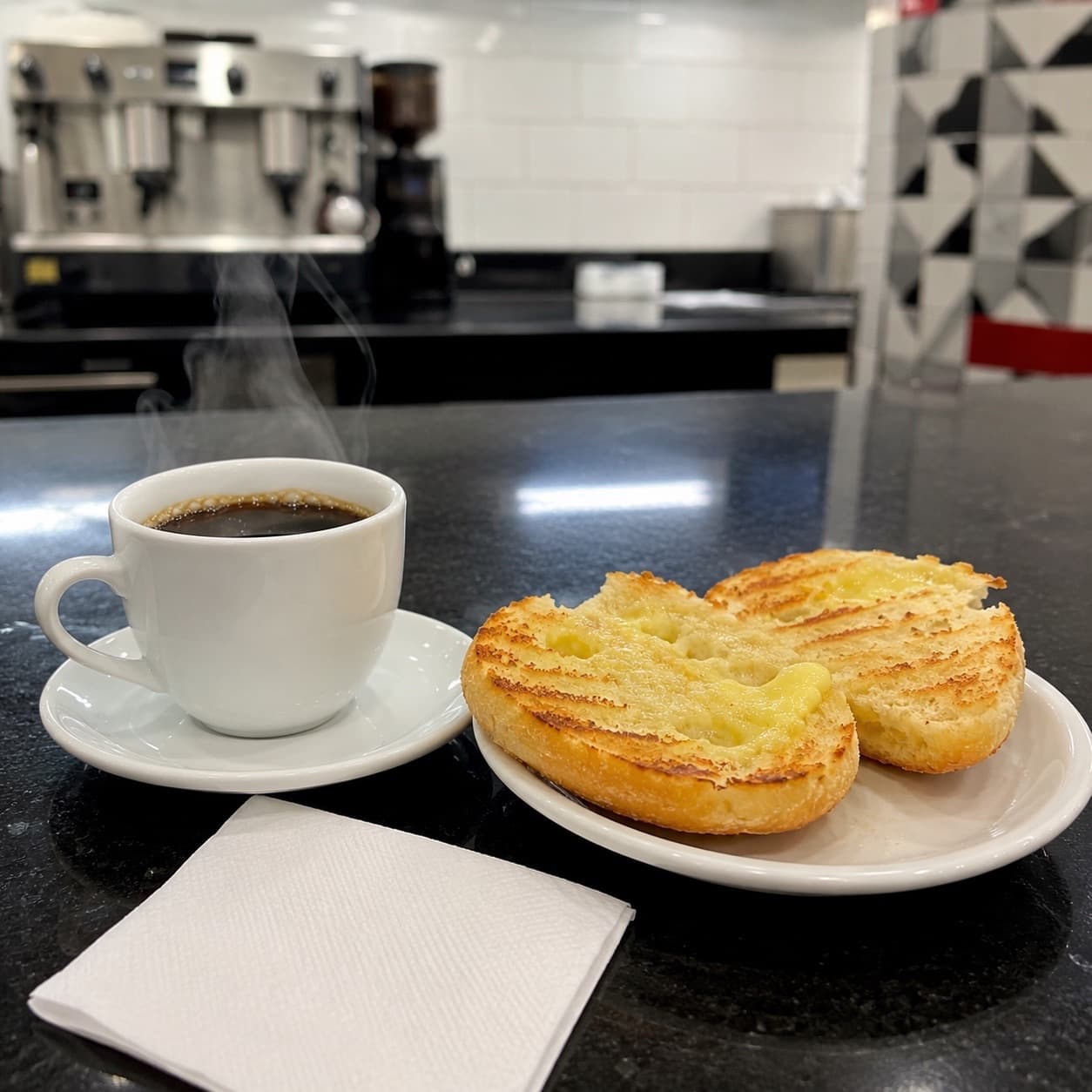 Café passado na hora